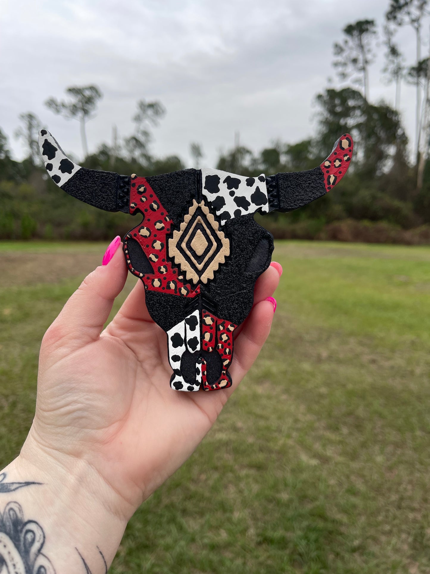 Aztec Bull Skull
