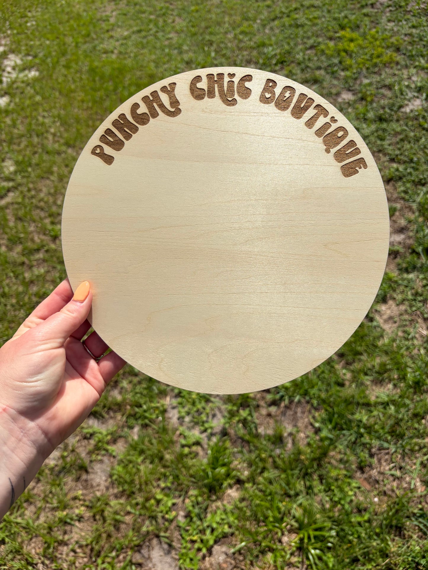 Wooden Business Logo Rounds