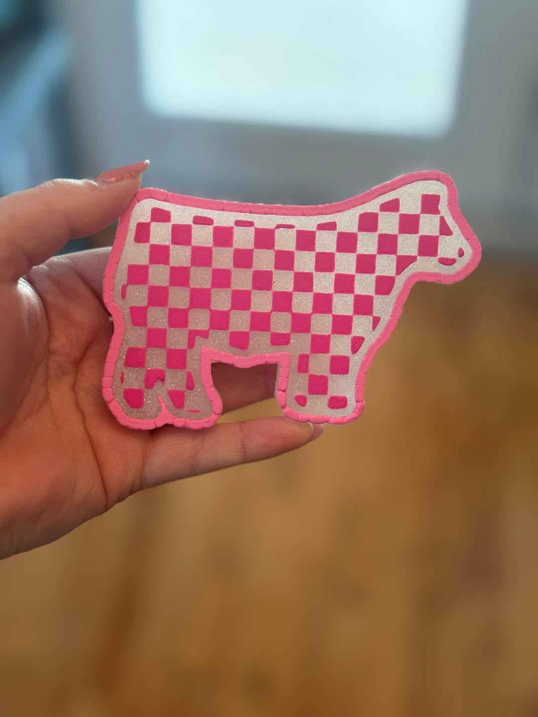 Checkered cow