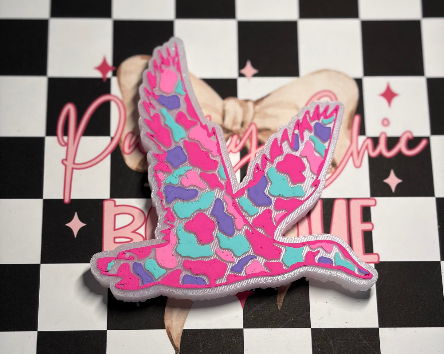 Girly Camo Flying Duck
