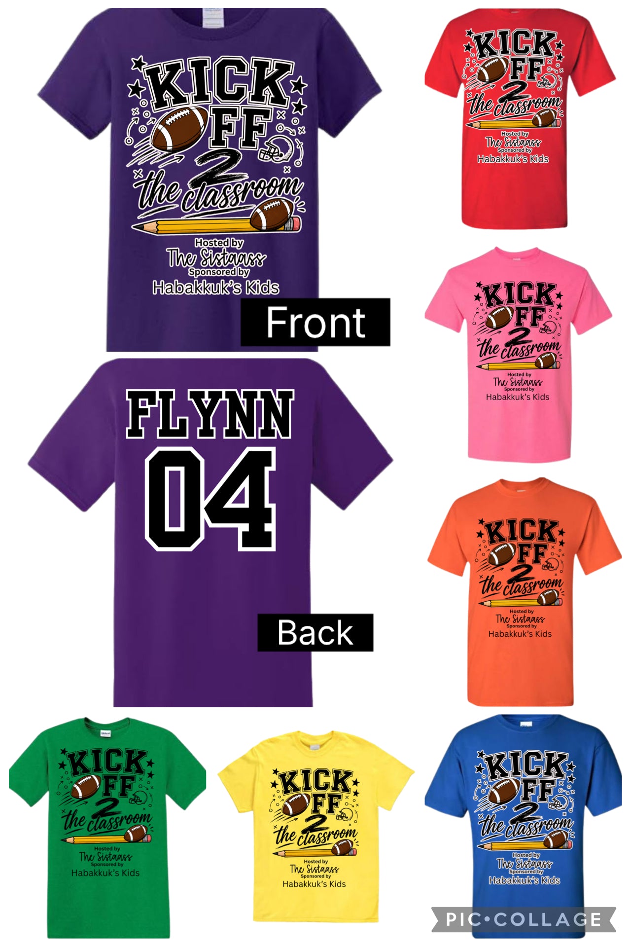Back to school event t shirts- by the sistaass August 1st