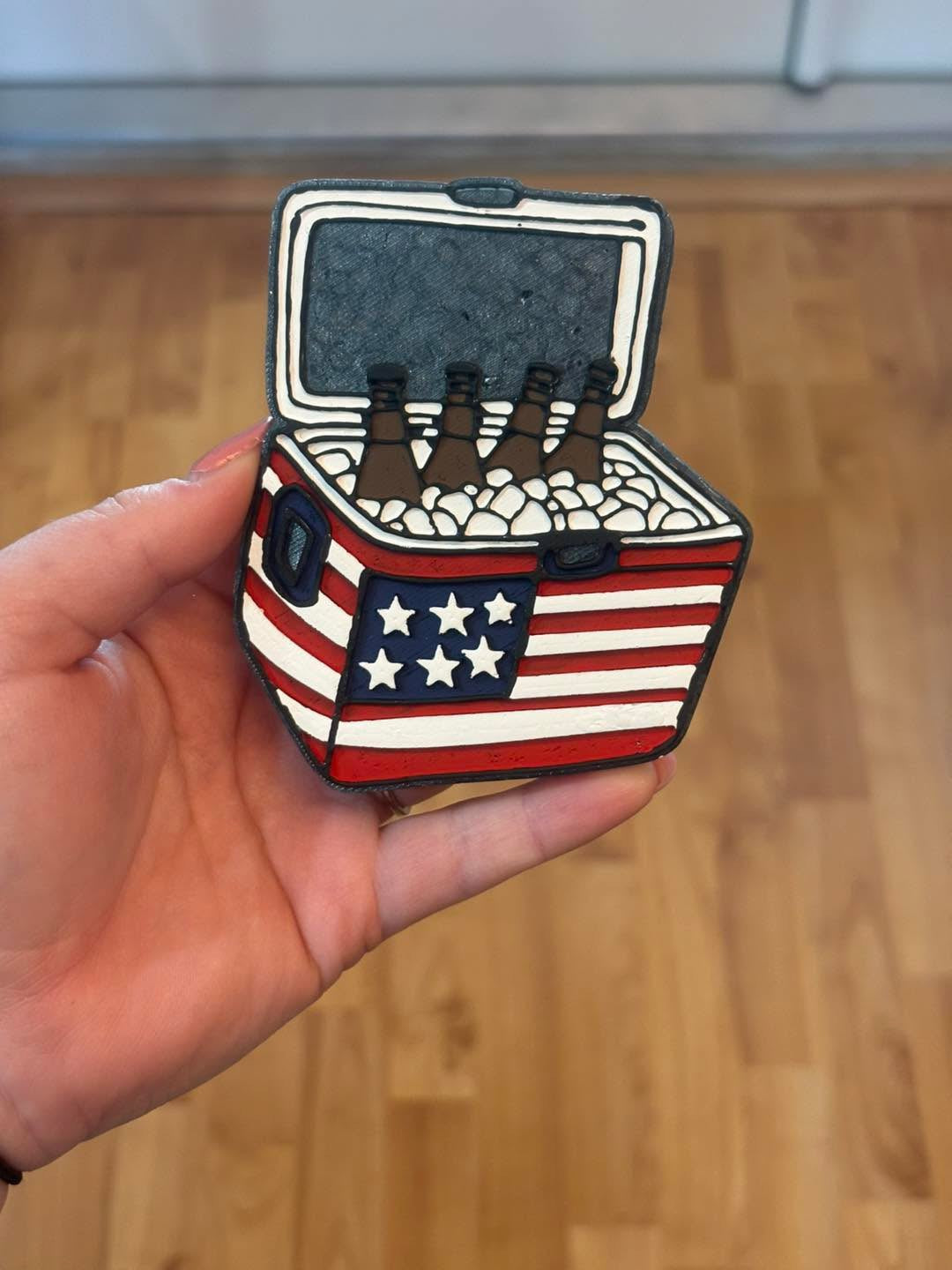 Anerican flag cooler